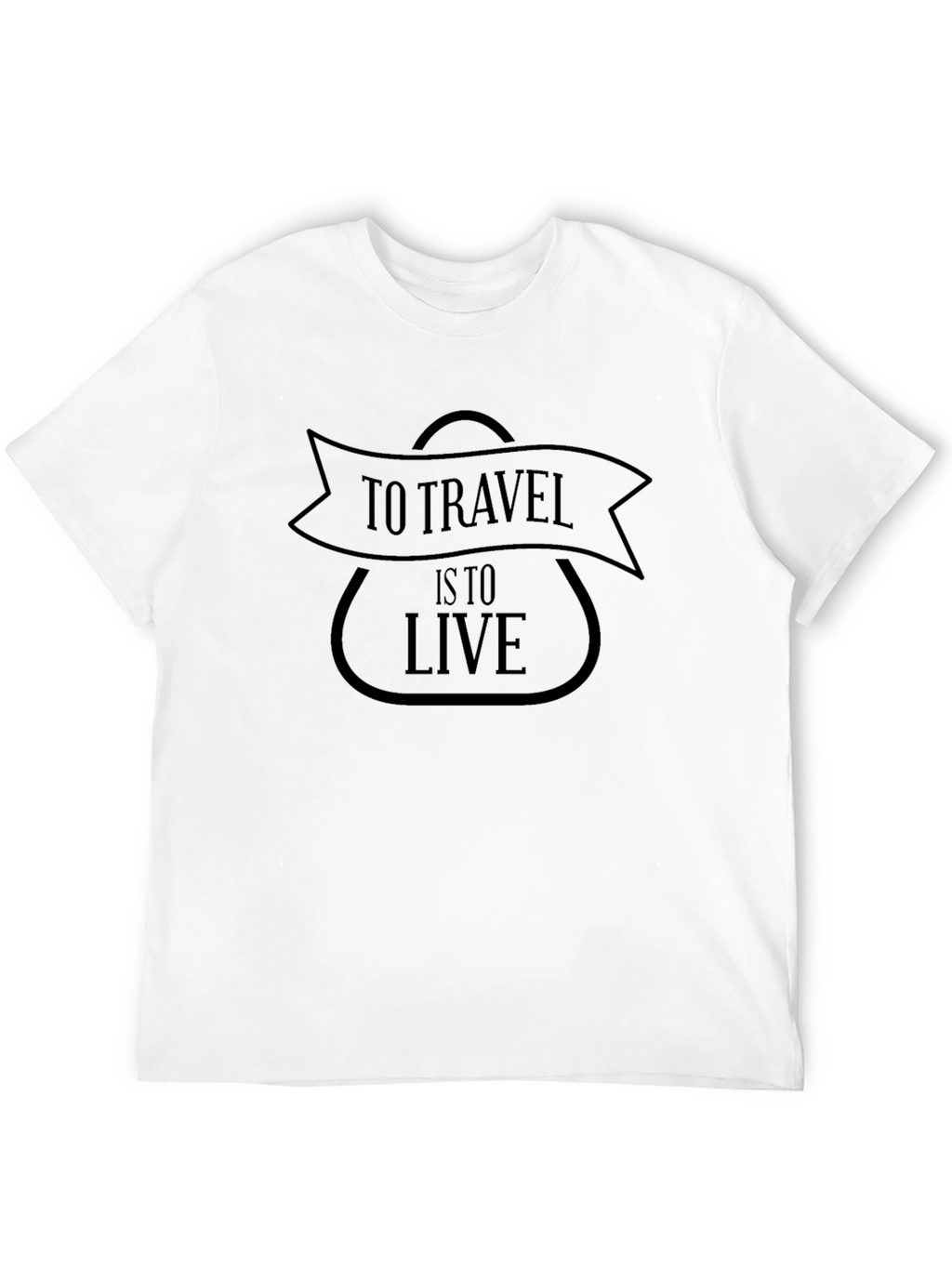Travel Lifestyle Black Graphic T-Shirt
