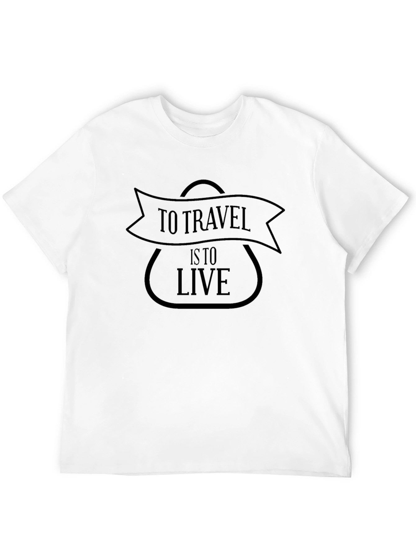 Travel Lifestyle Black Graphic T-Shirt