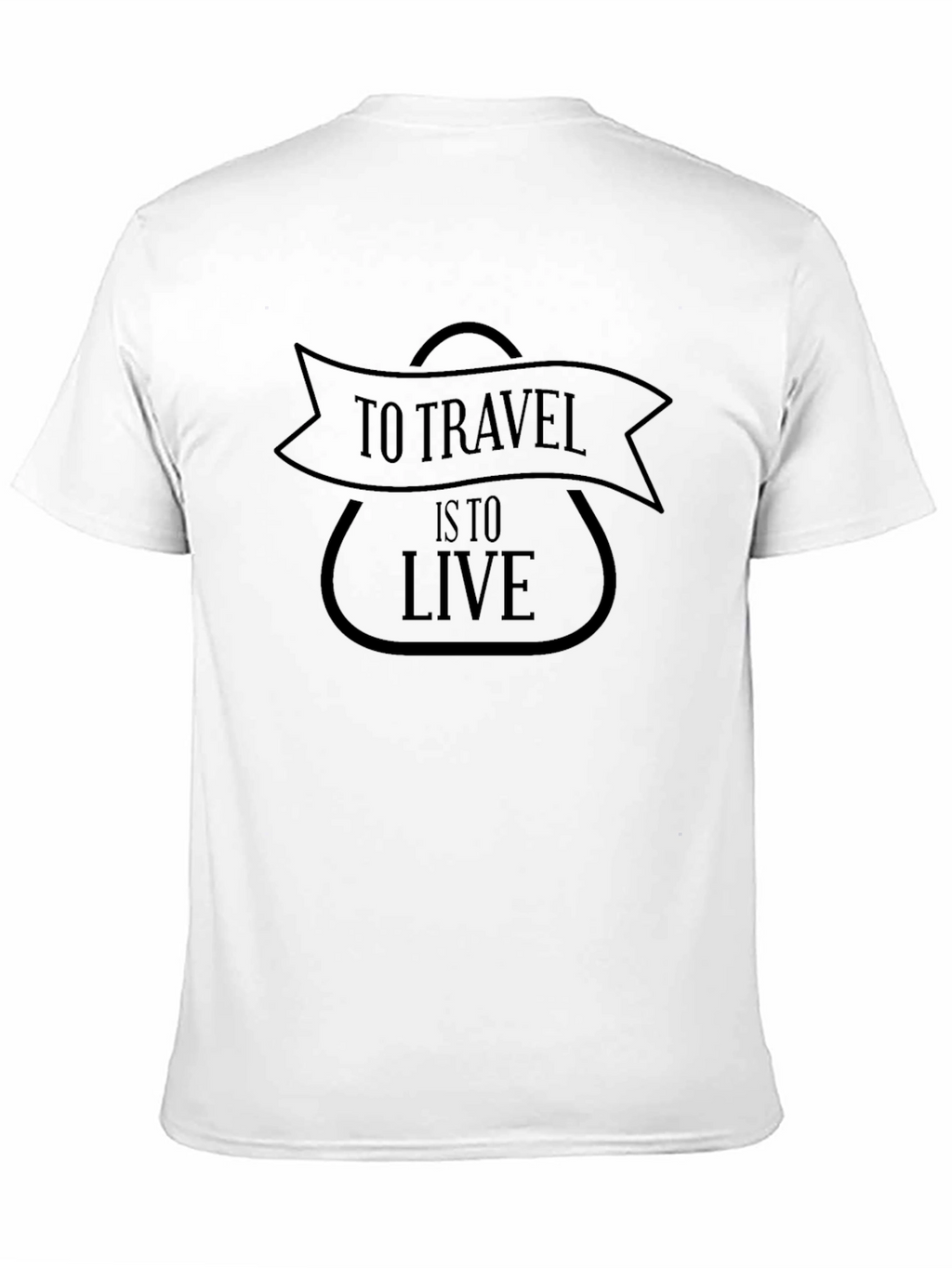 Travel Lifestyle Black Graphic T-Shirt