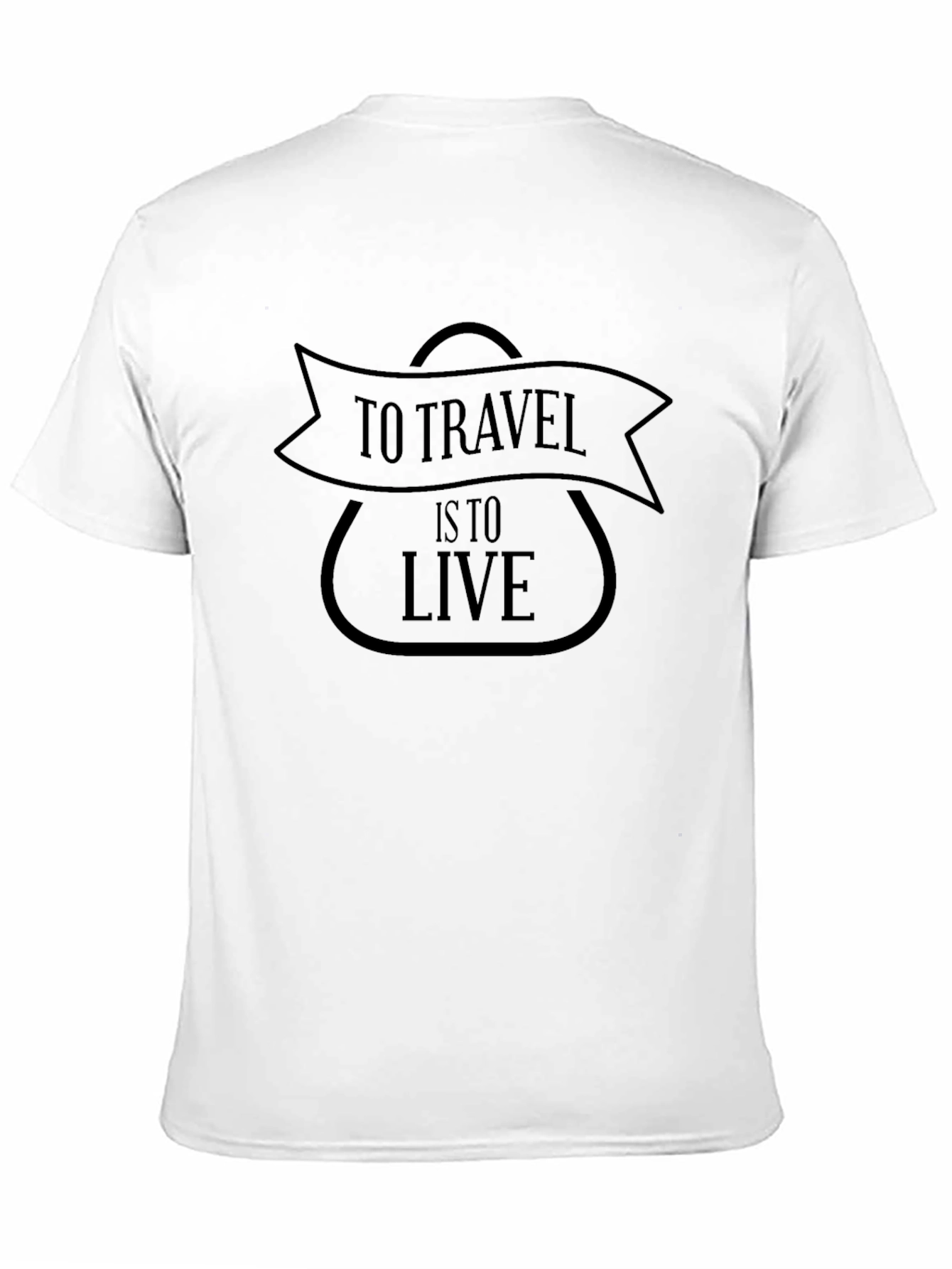Travel Lifestyle Black Graphic T-Shirt