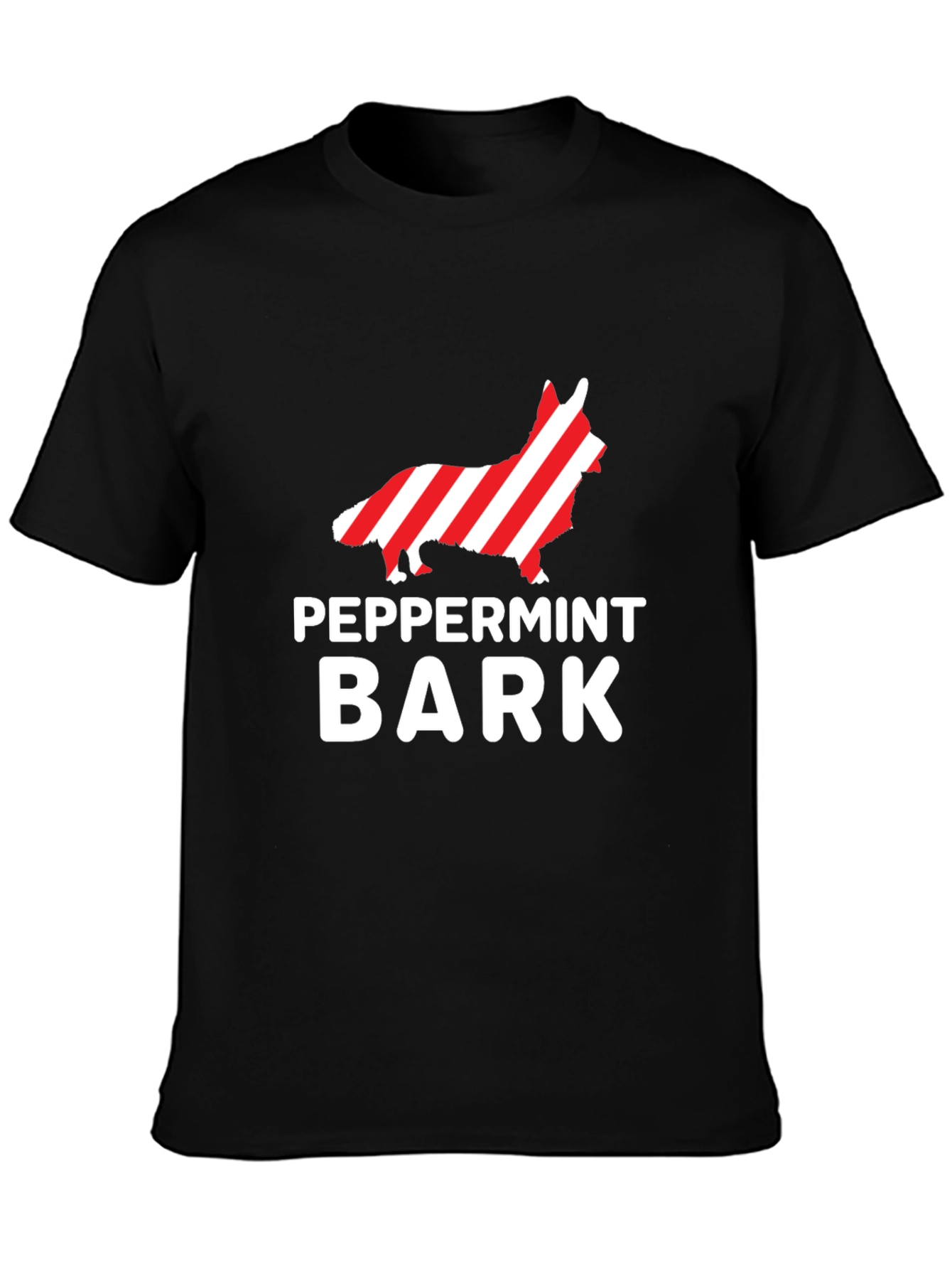 Peppermint Bark Dog Graphic Tee - Holiday Gift