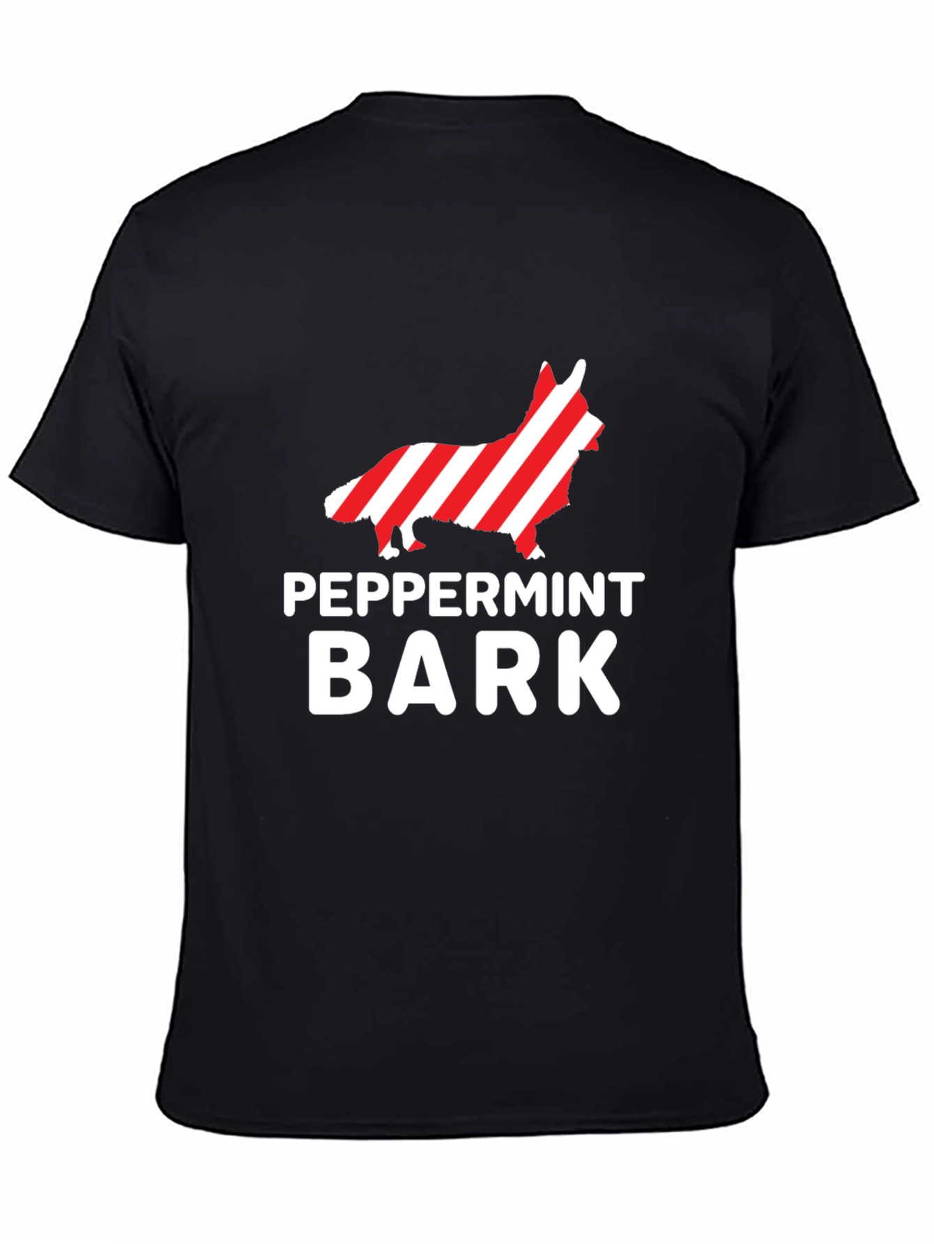 Peppermint Bark Dog Graphic Tee - Holiday Gift