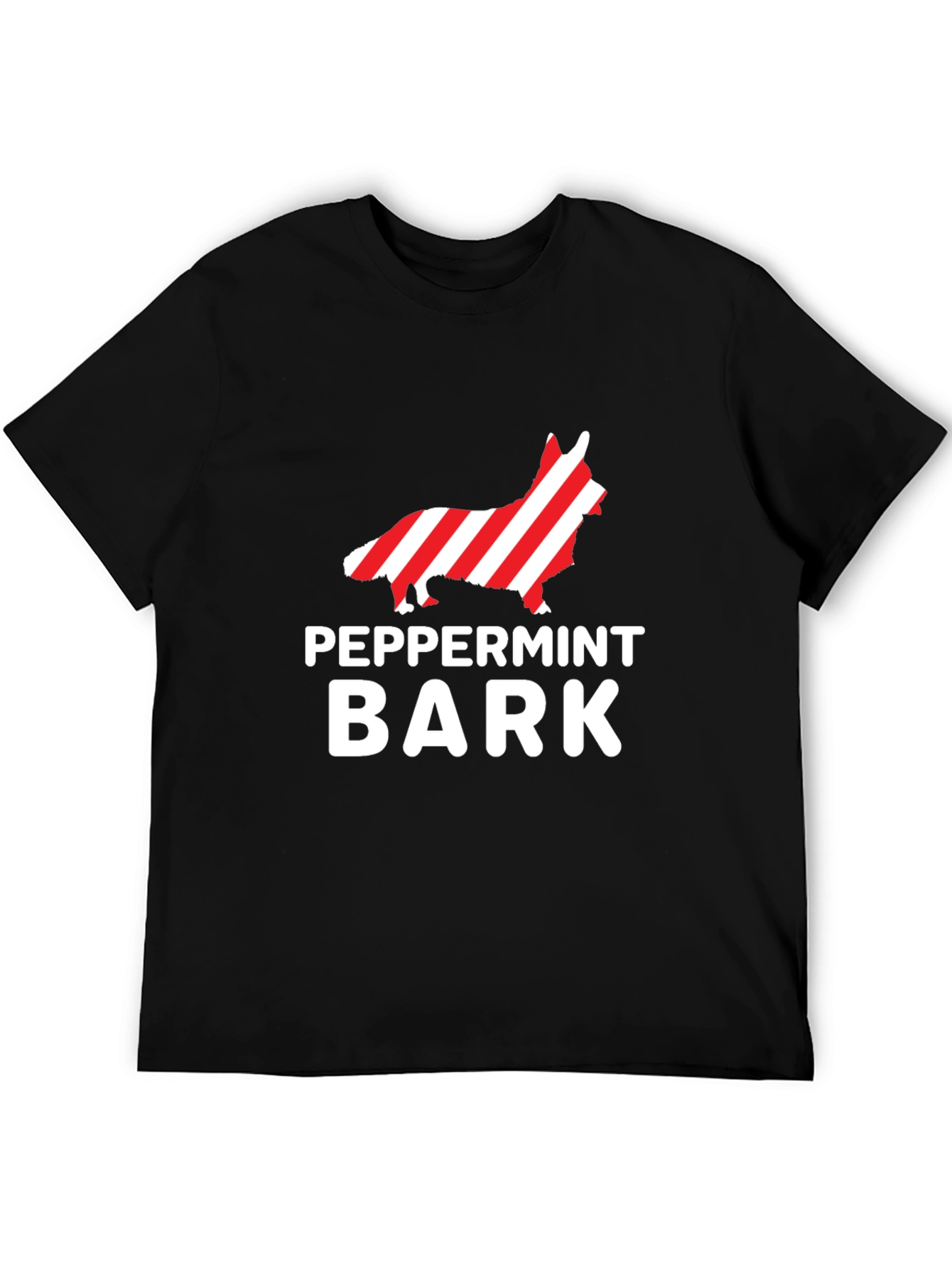 Peppermint Bark Dog Graphic Tee - Holiday Gift