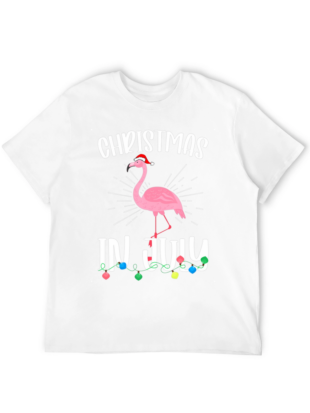 Christmas in July Flamingo T-Shirt