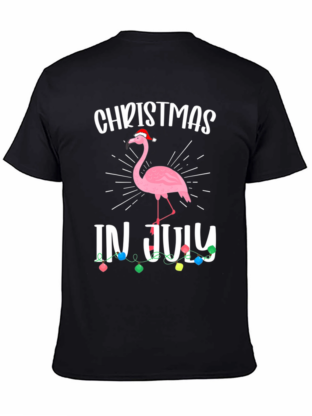 Christmas in July Flamingo T-Shirt
