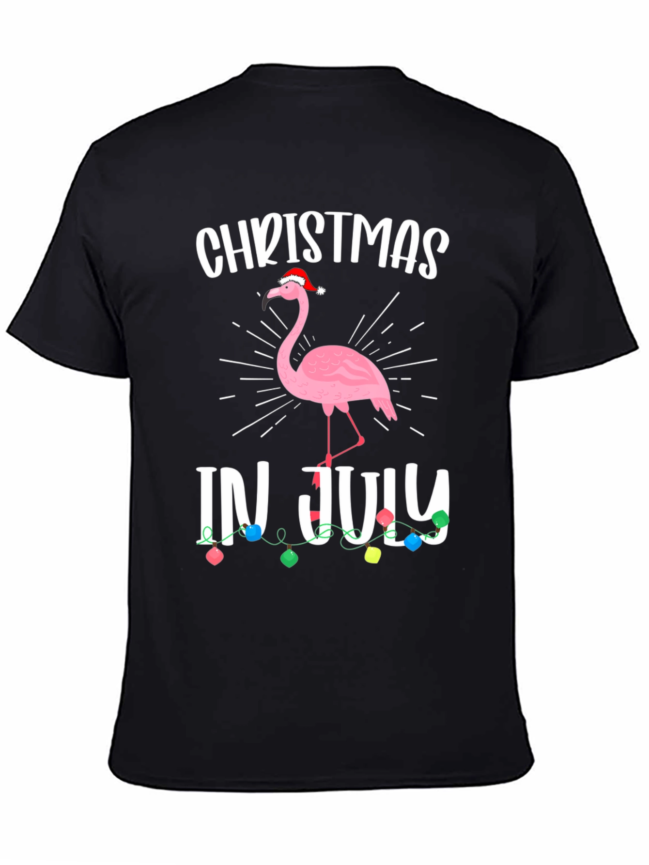Christmas in July Flamingo T-Shirt