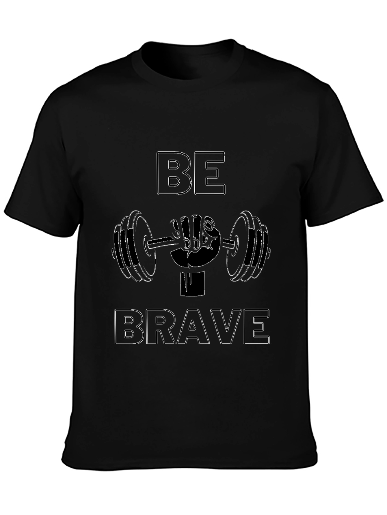 Be Brave Graphic T-Shirt - Black