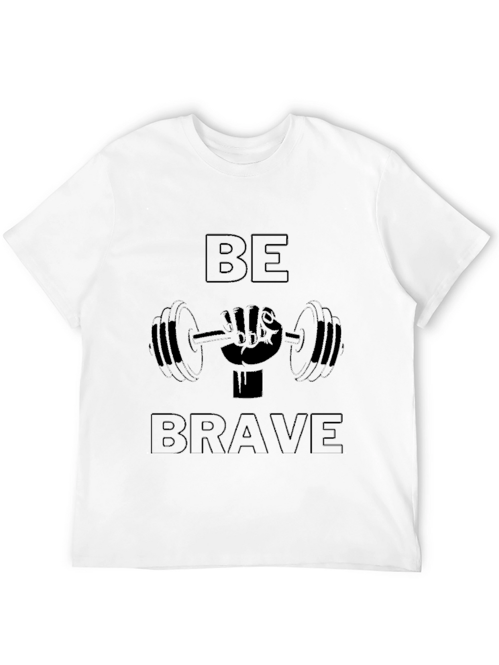 Be Brave Graphic T-Shirt - Black