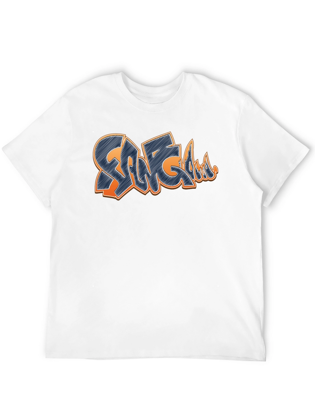 Graffiti Style Design T-Shirt - Black
