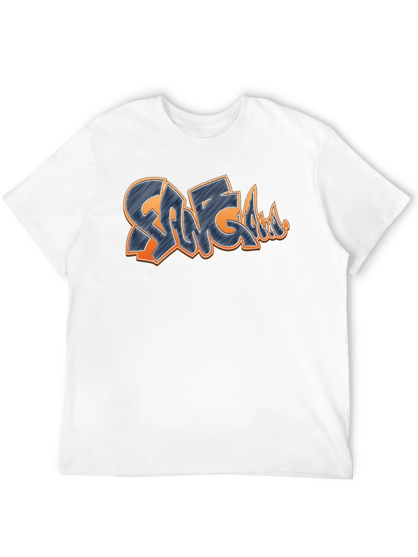Graffiti Style Design T-Shirt - Black