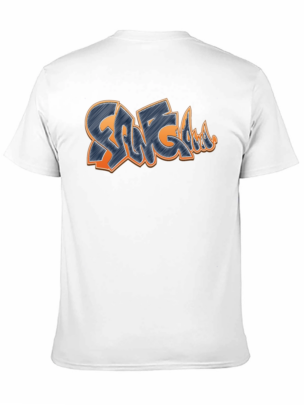 Graffiti Style Design T-Shirt - Black