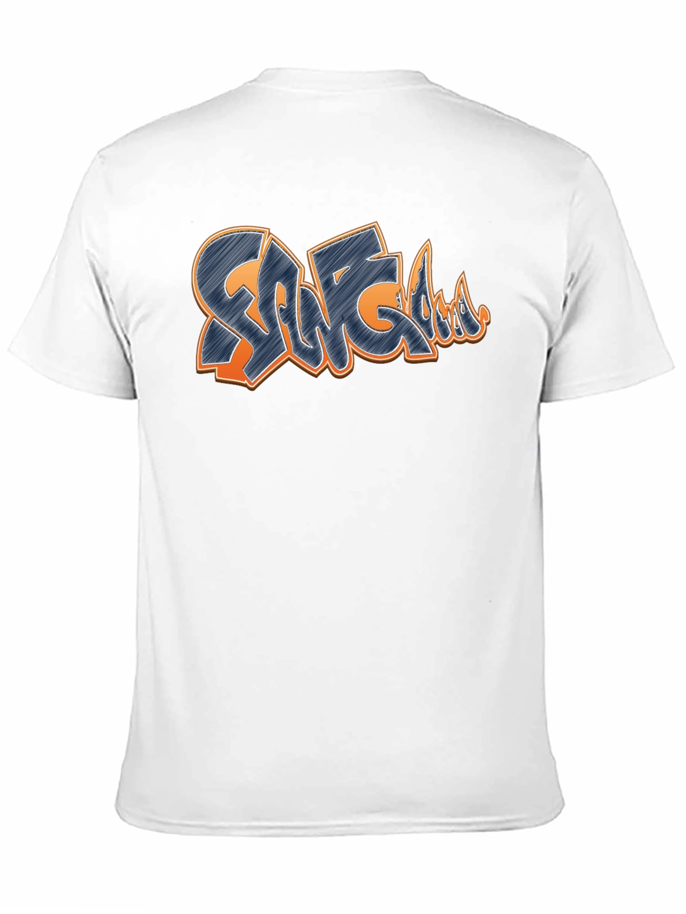 Graffiti Style Design T-Shirt - Black