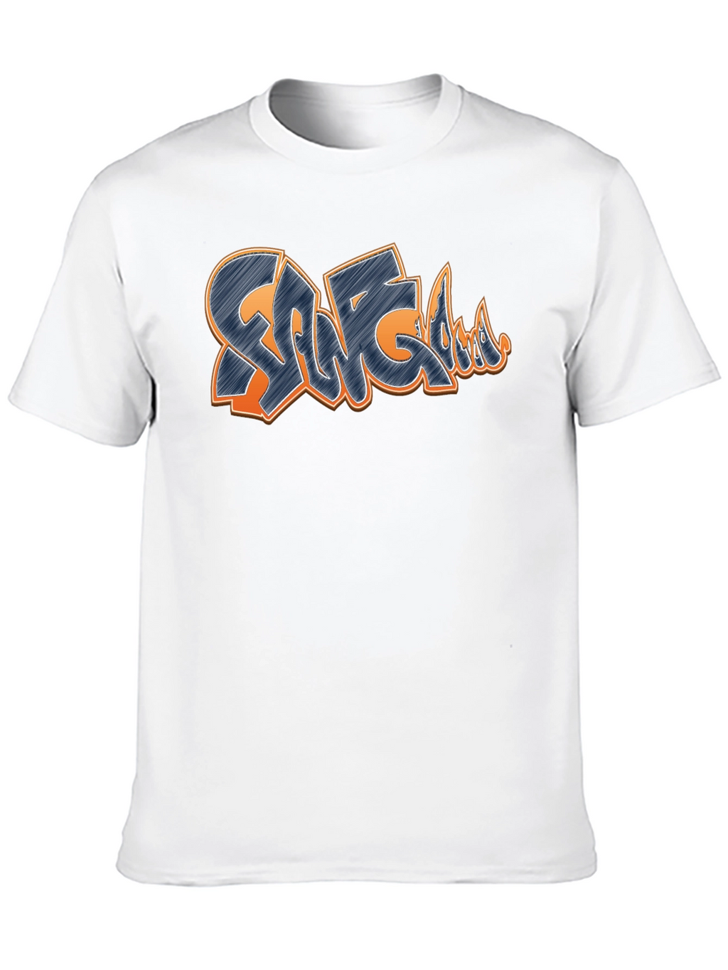 Graffiti Style Design T-Shirt - Black