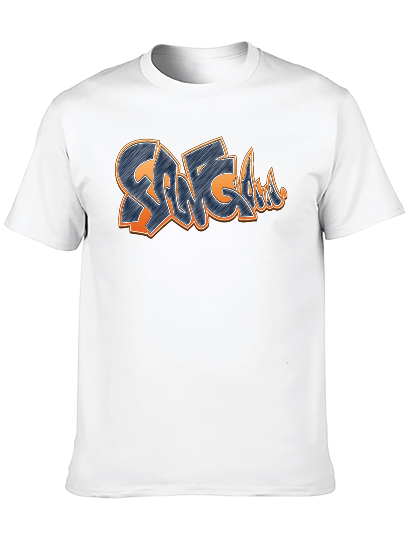 Graffiti Style Design T-Shirt - Black