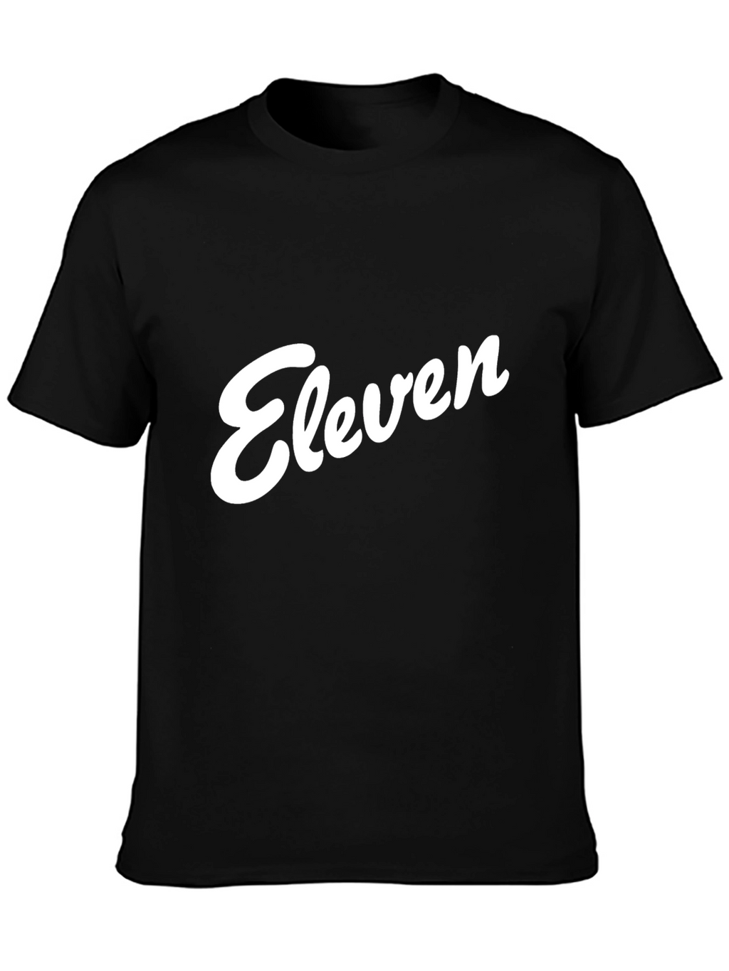 Eleven Graphic Tee - Black Cotton T-Shirt