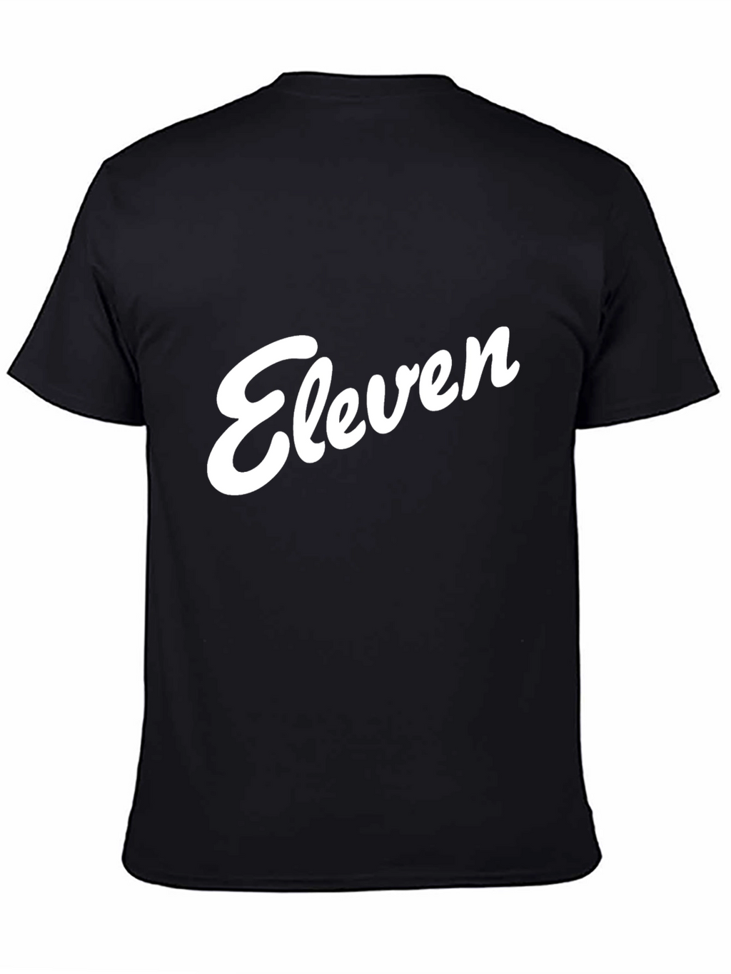 Eleven Graphic Tee - Black Cotton T-Shirt