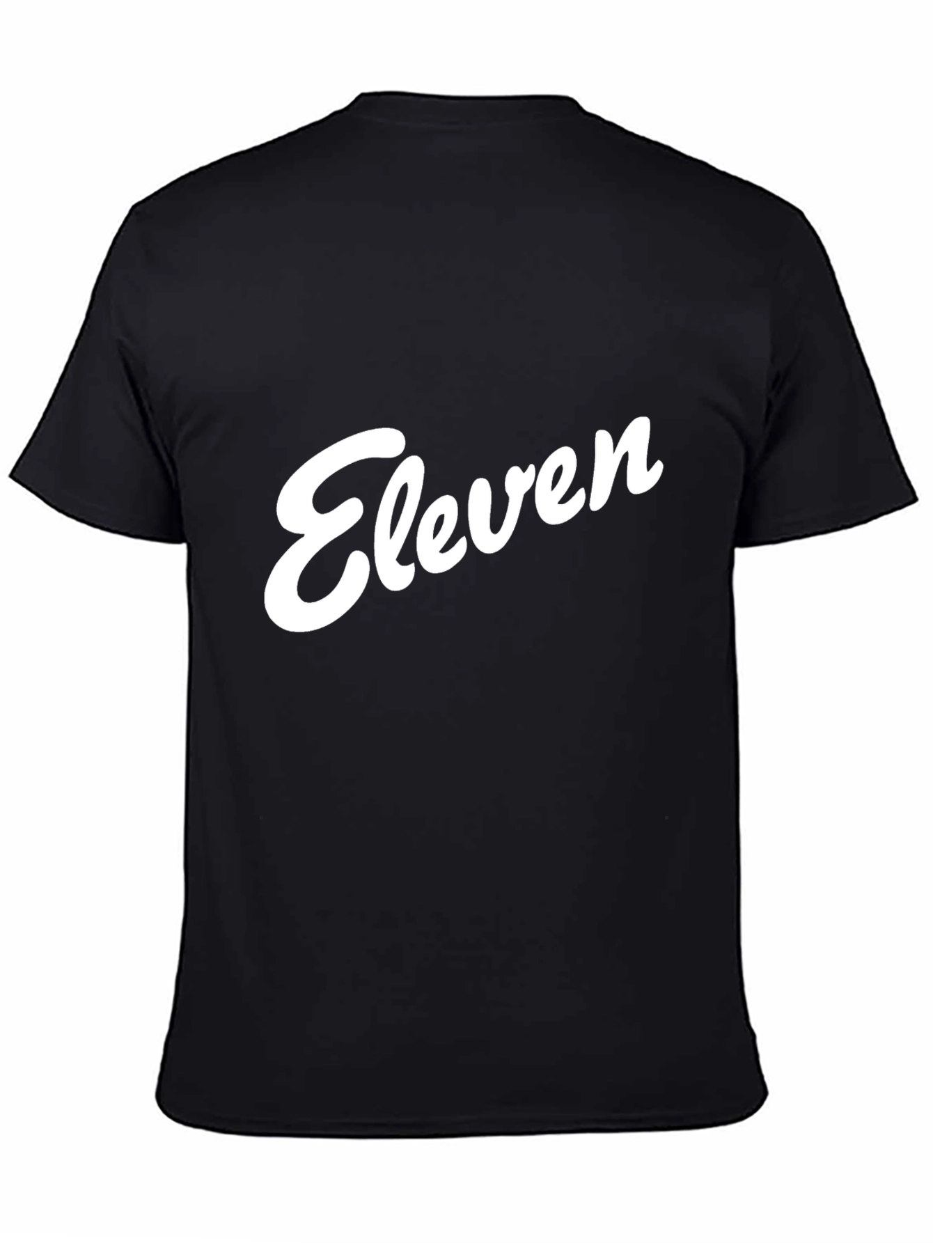 Eleven Graphic Tee - Black Cotton T-Shirt
