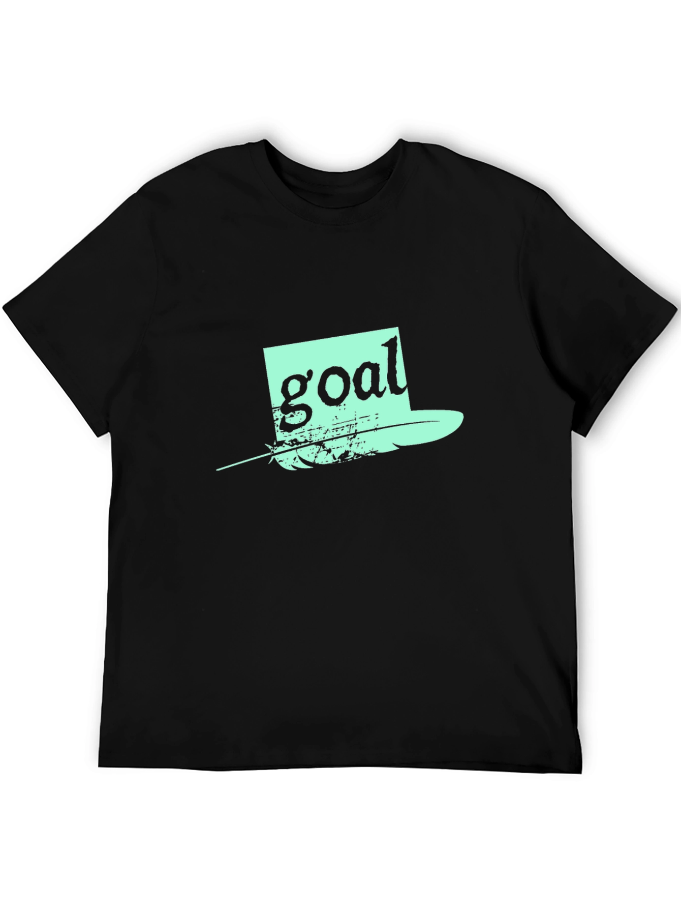 Goal Hat Graphic Black T-Shirt