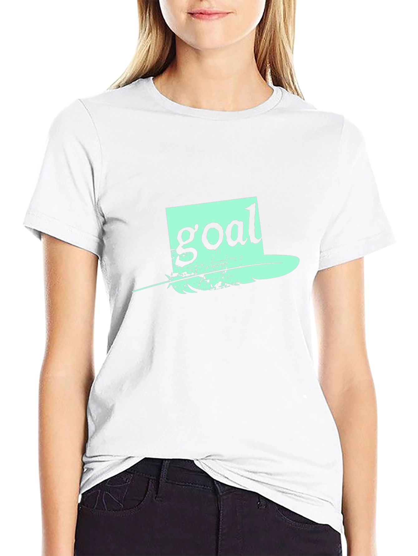 Goal Hat Graphic Black T-Shirt