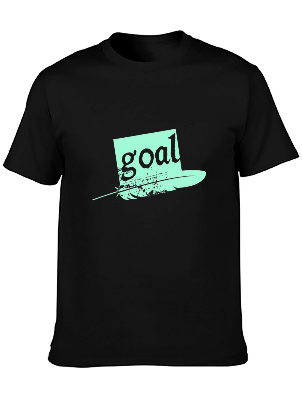 Goal Hat Graphic Black T-Shirt
