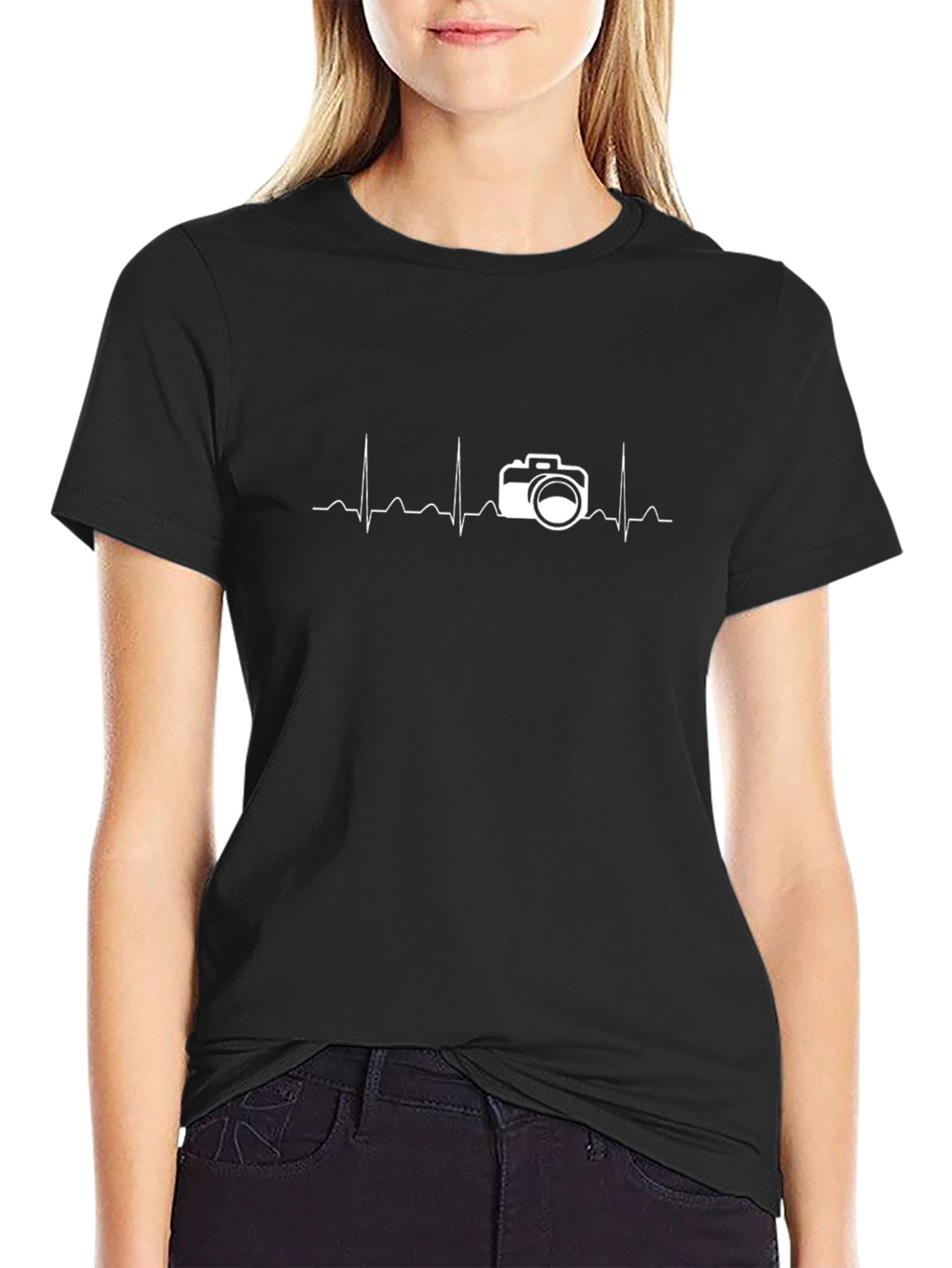 Photographer Heartbeat Graphic Tee