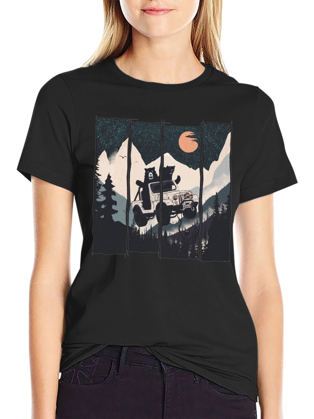 Bear Off-Roading Graphic T-Shirt