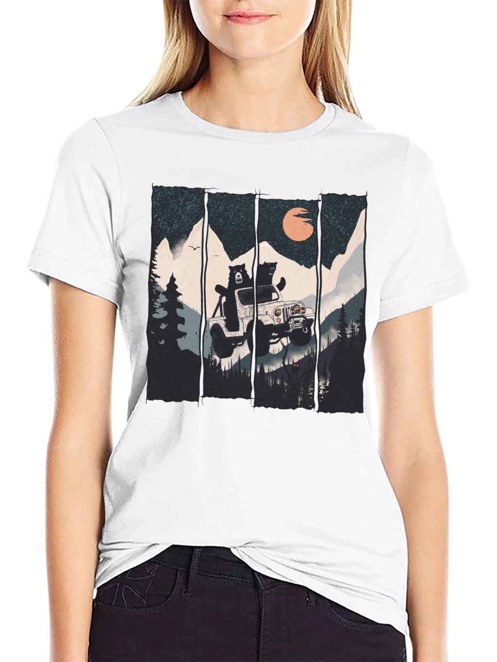 Bear Off-Roading Graphic T-Shirt