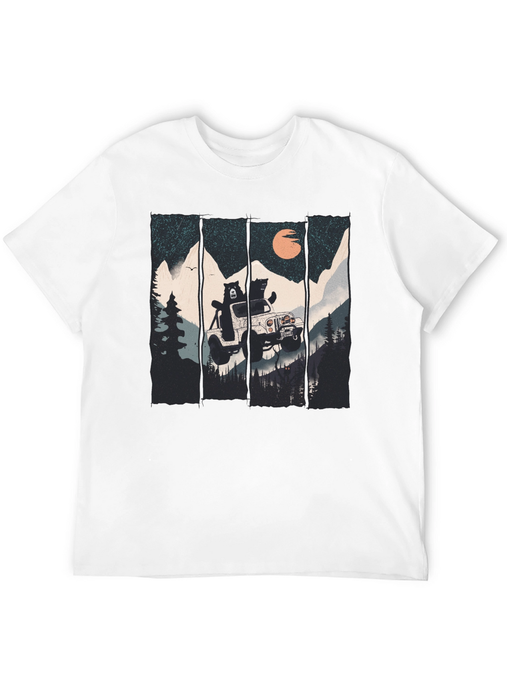 Bear Off-Roading Graphic T-Shirt