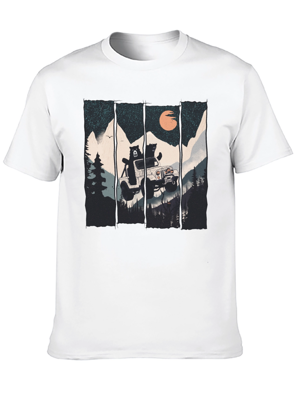 Bear Off-Roading Graphic T-Shirt