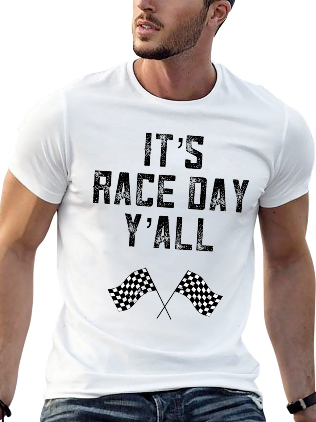 Its Race Day Yall Graphic T-Shirt