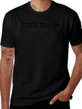 Code Drunk Refactor Sober Black T-Shirt