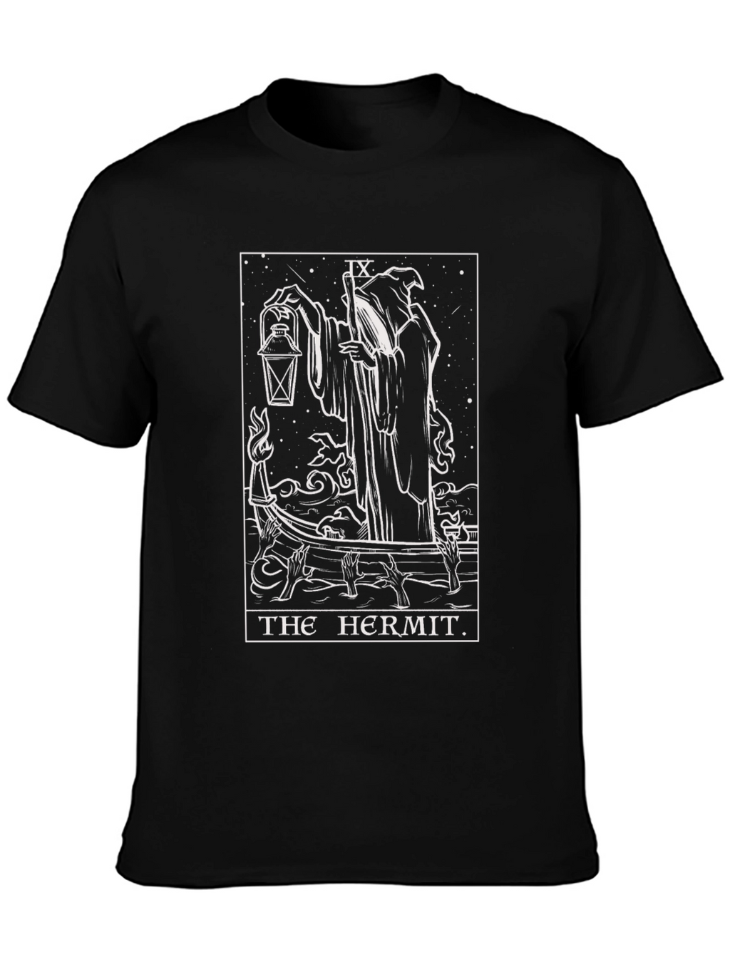 The Hermit Tarot Card Graphic T-Shirt