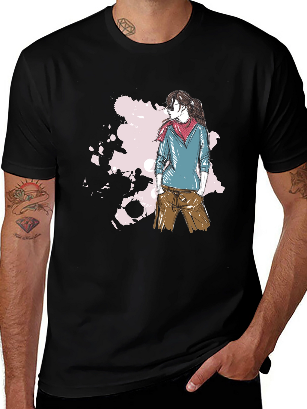 Stylish Graphic Print Mens T-Shirt