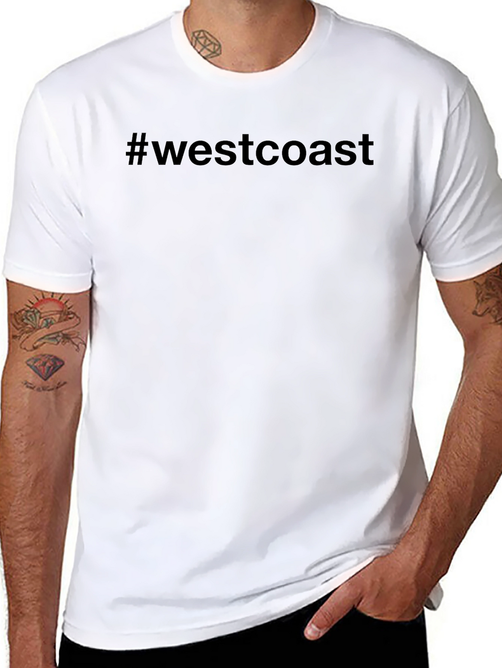 West Coast T-Shirt - Stylish Crew Neck Tee