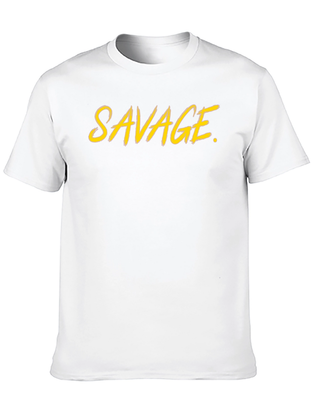 Savage Graphic Print Crew Neck Tee