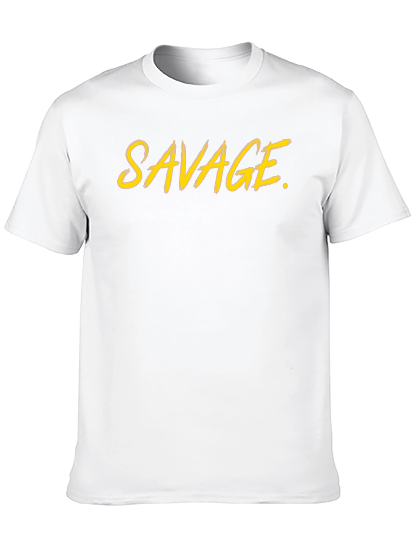Savage Graphic Print Crew Neck Tee