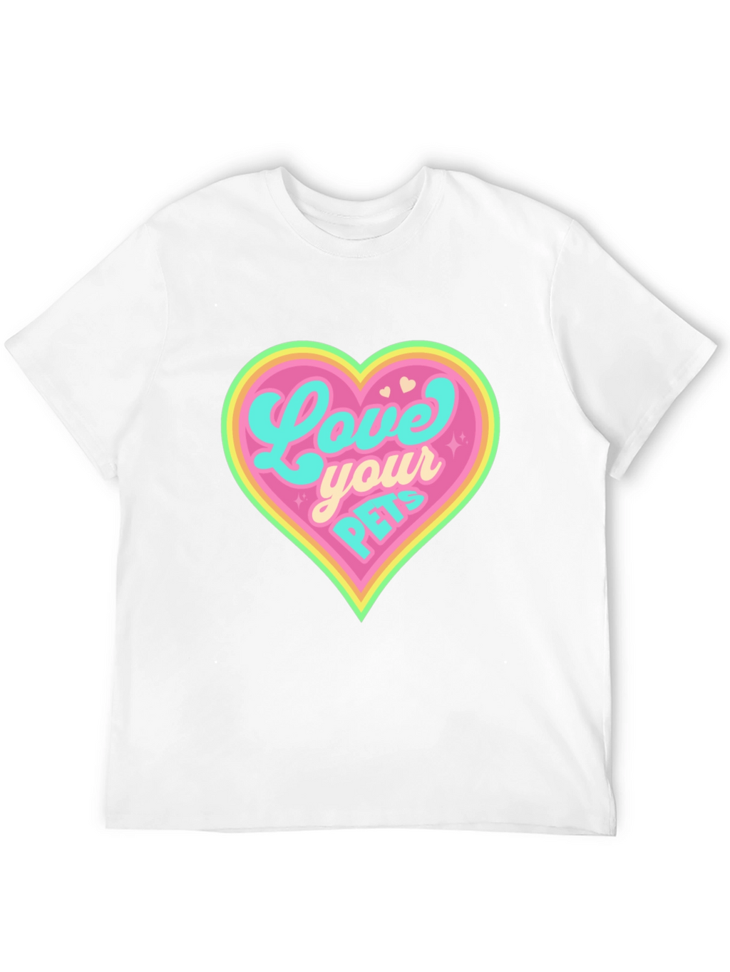 Love Your Pets Black T-Shirt