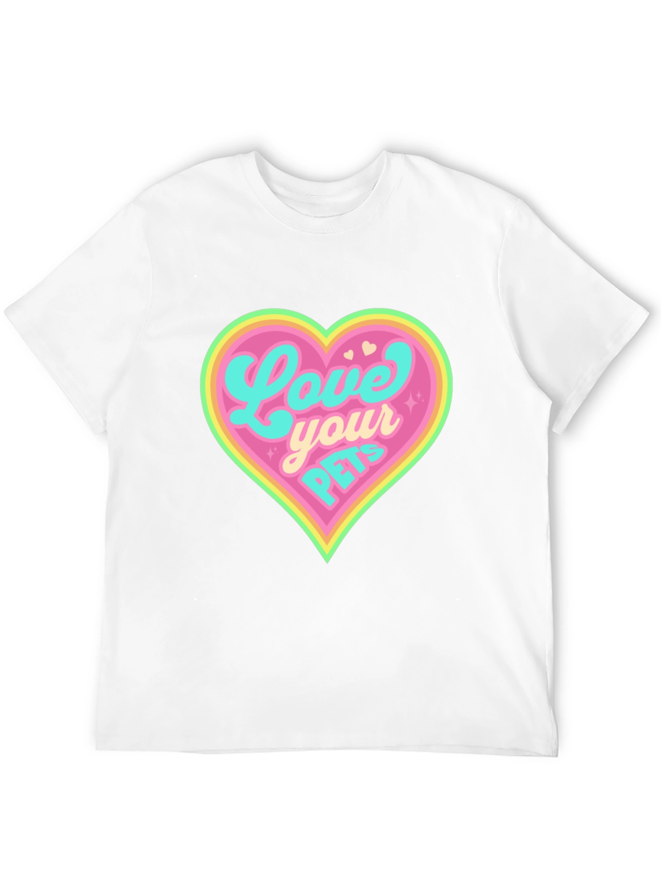 Love Your Pets Black T-Shirt