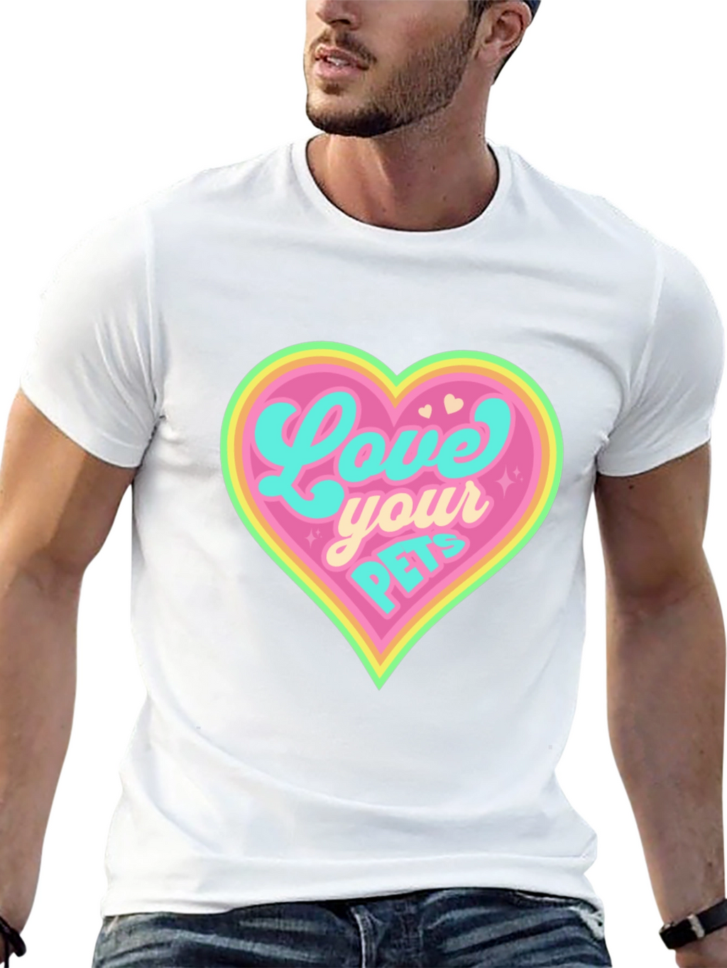 Love Your Pets Black T-Shirt
