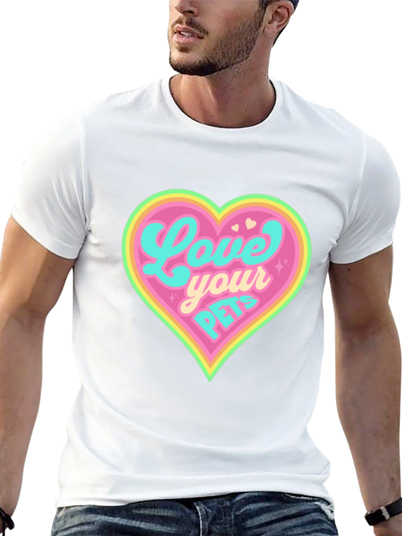 Love Your Pets Black T-Shirt