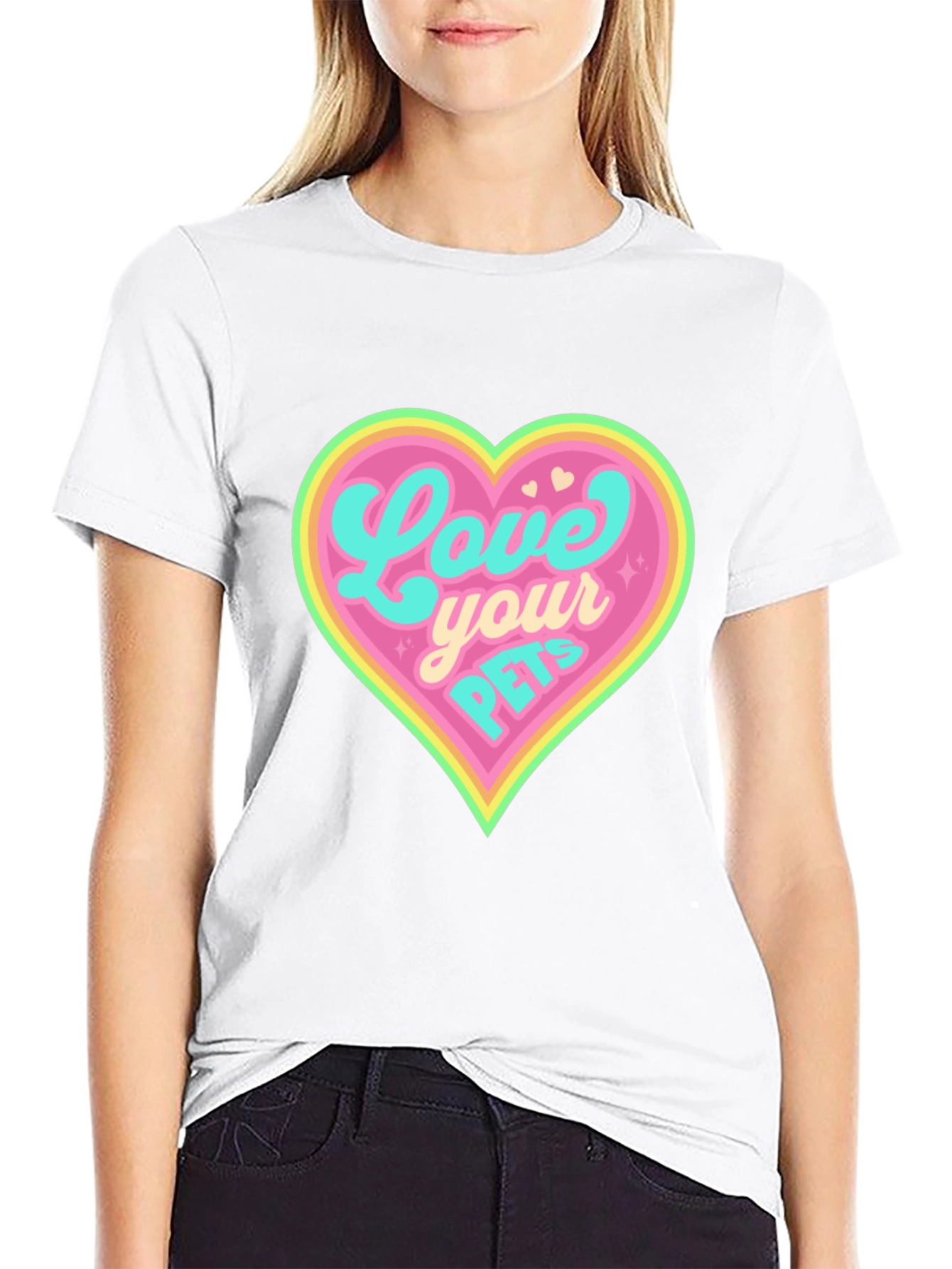 Love Your Pets Black T-Shirt