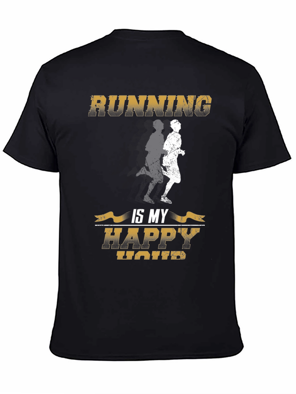 Running is My Happy Hour Graphic T-Shirt