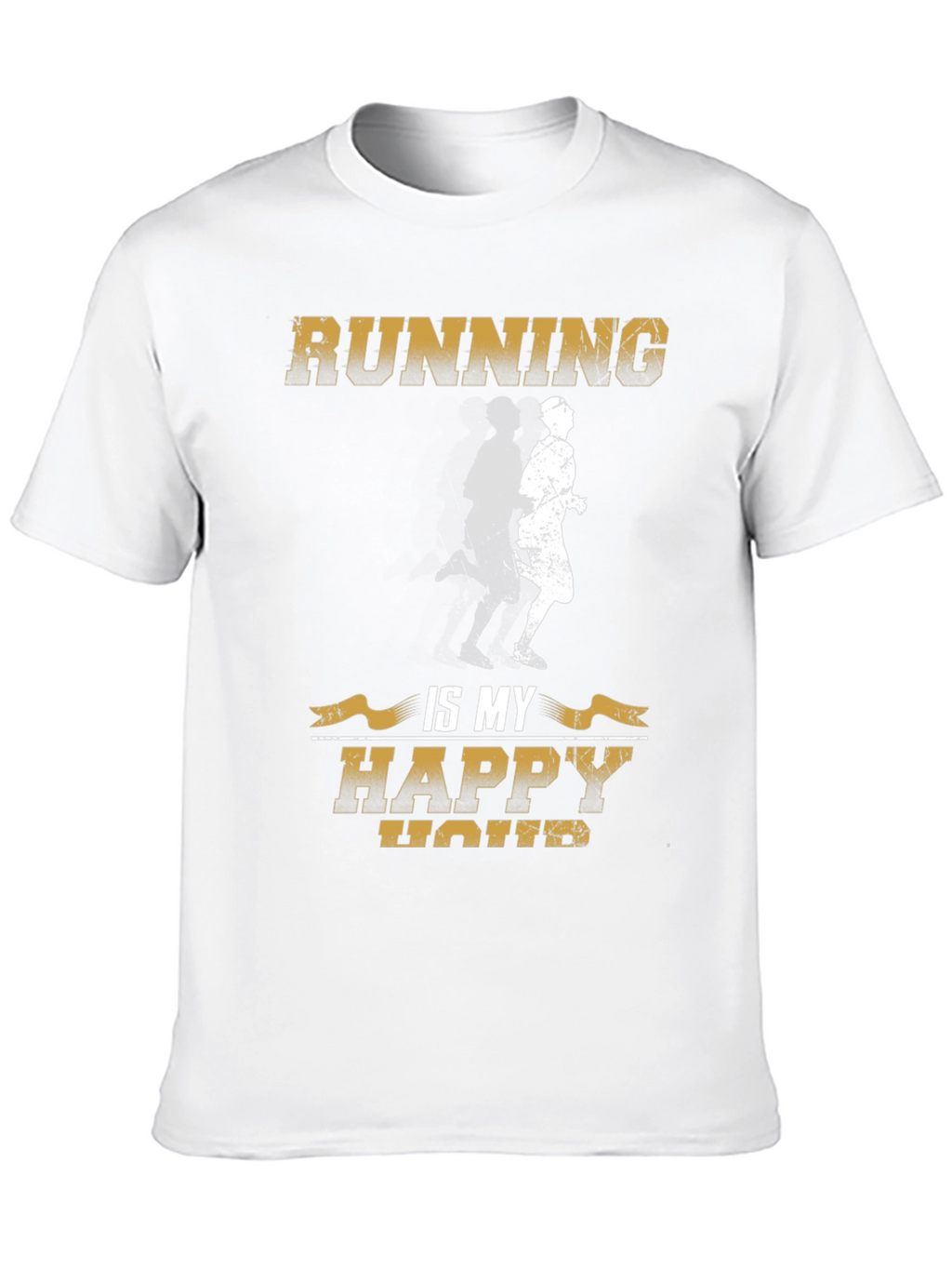 Running is My Happy Hour Graphic T-Shirt