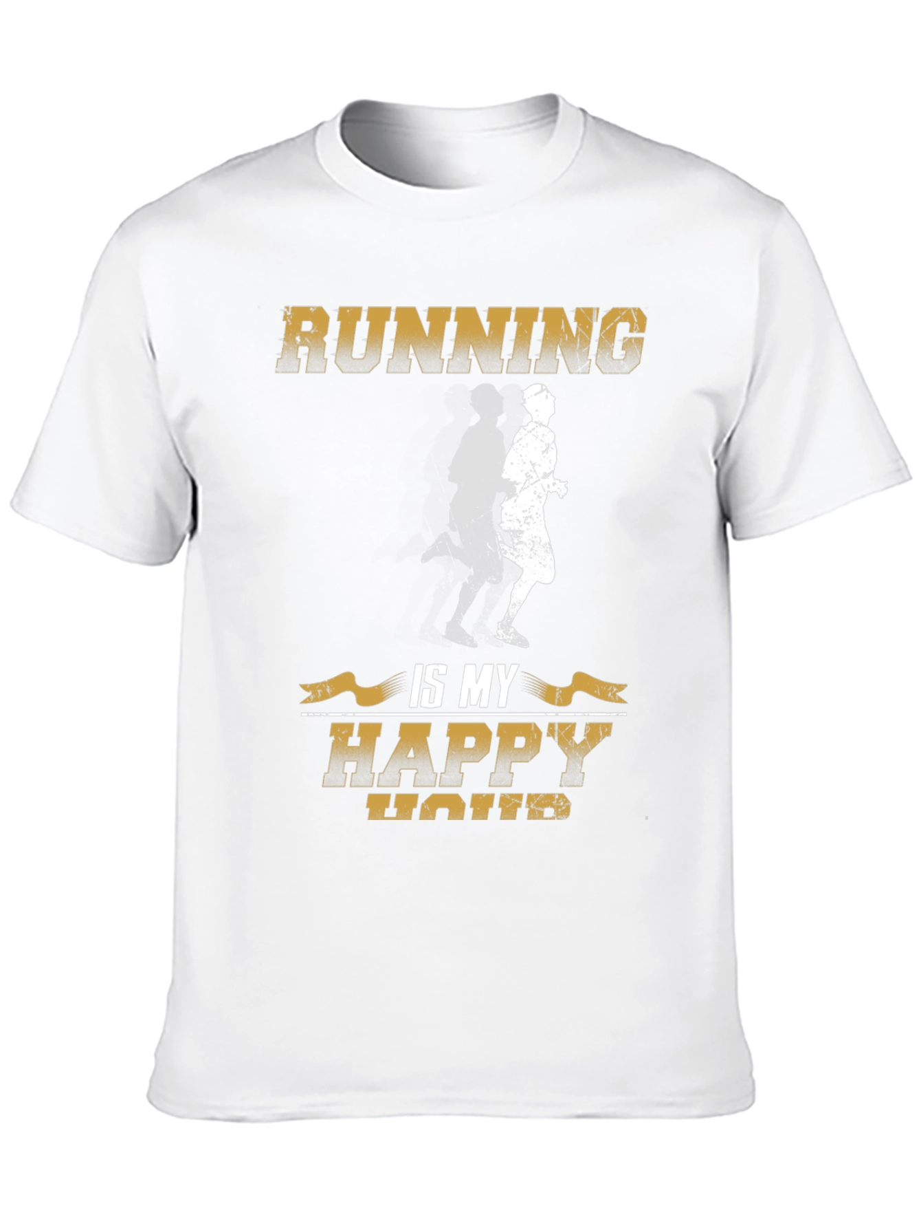 Running is My Happy Hour Graphic T-Shirt