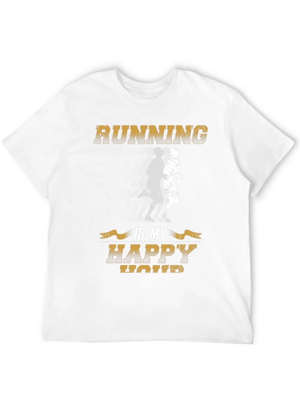 Running is My Happy Hour Graphic T-Shirt