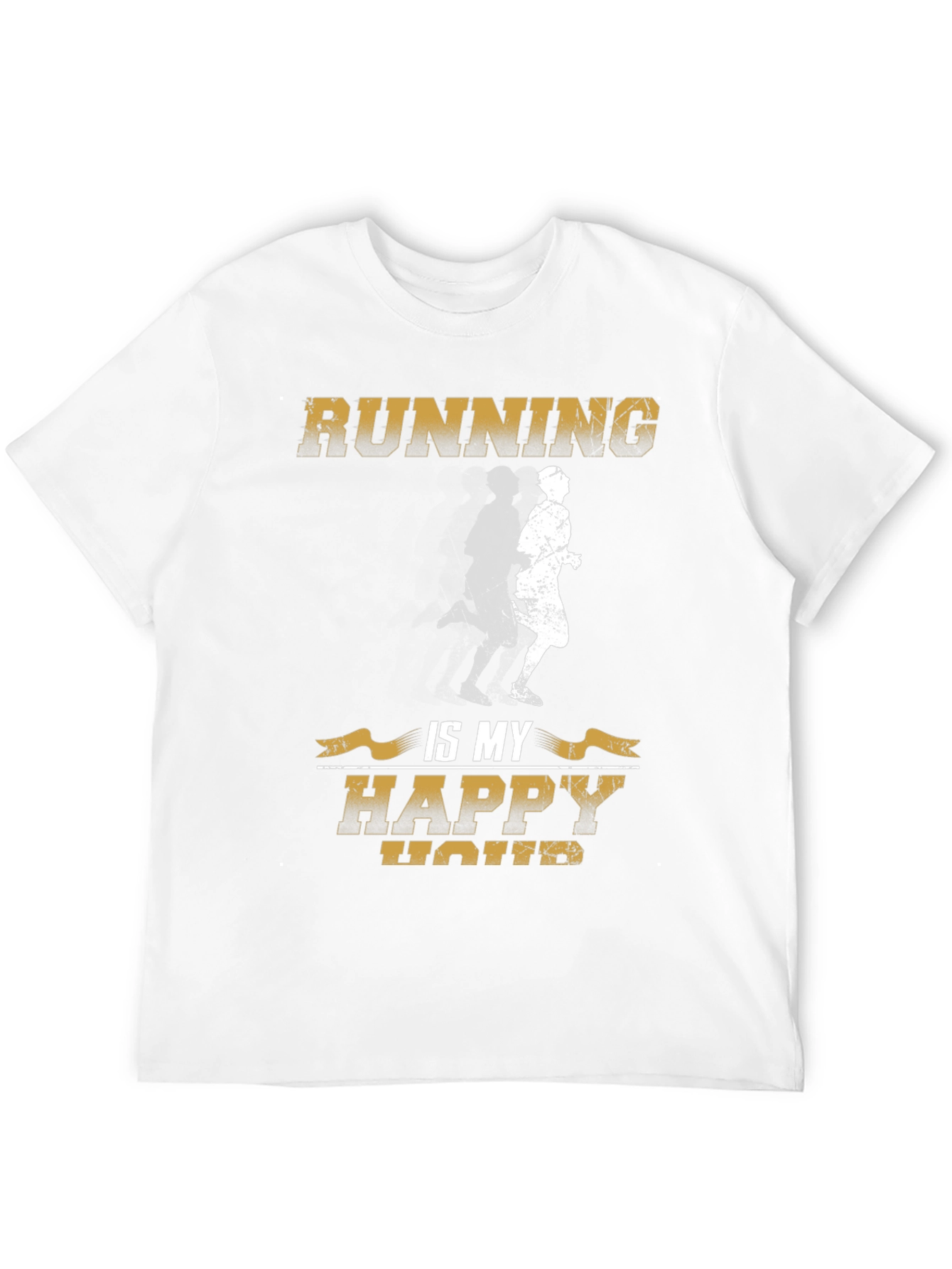 Running is My Happy Hour Graphic T-Shirt
