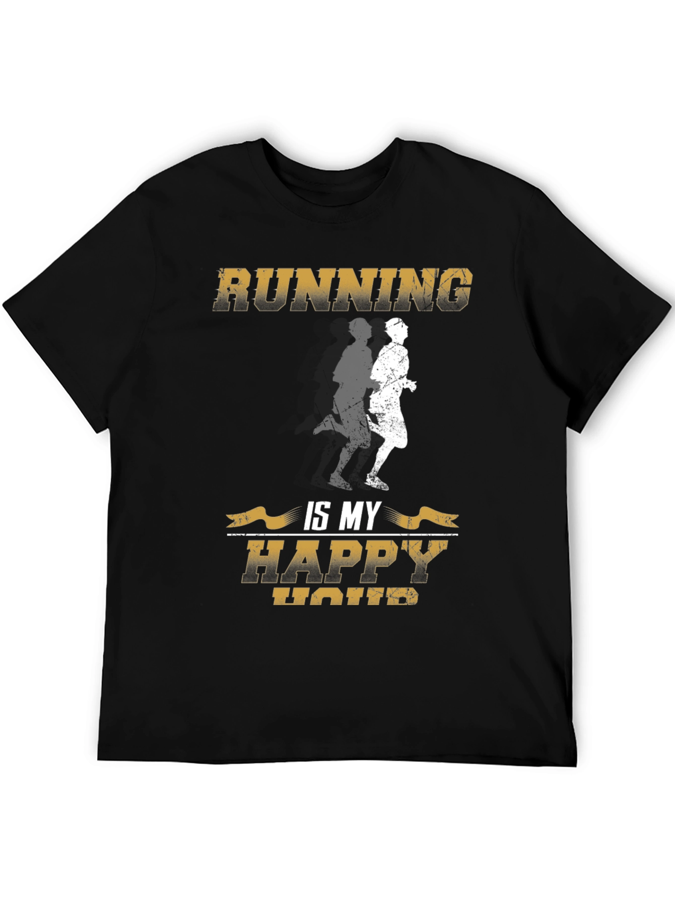 Running is My Happy Hour Graphic T-Shirt