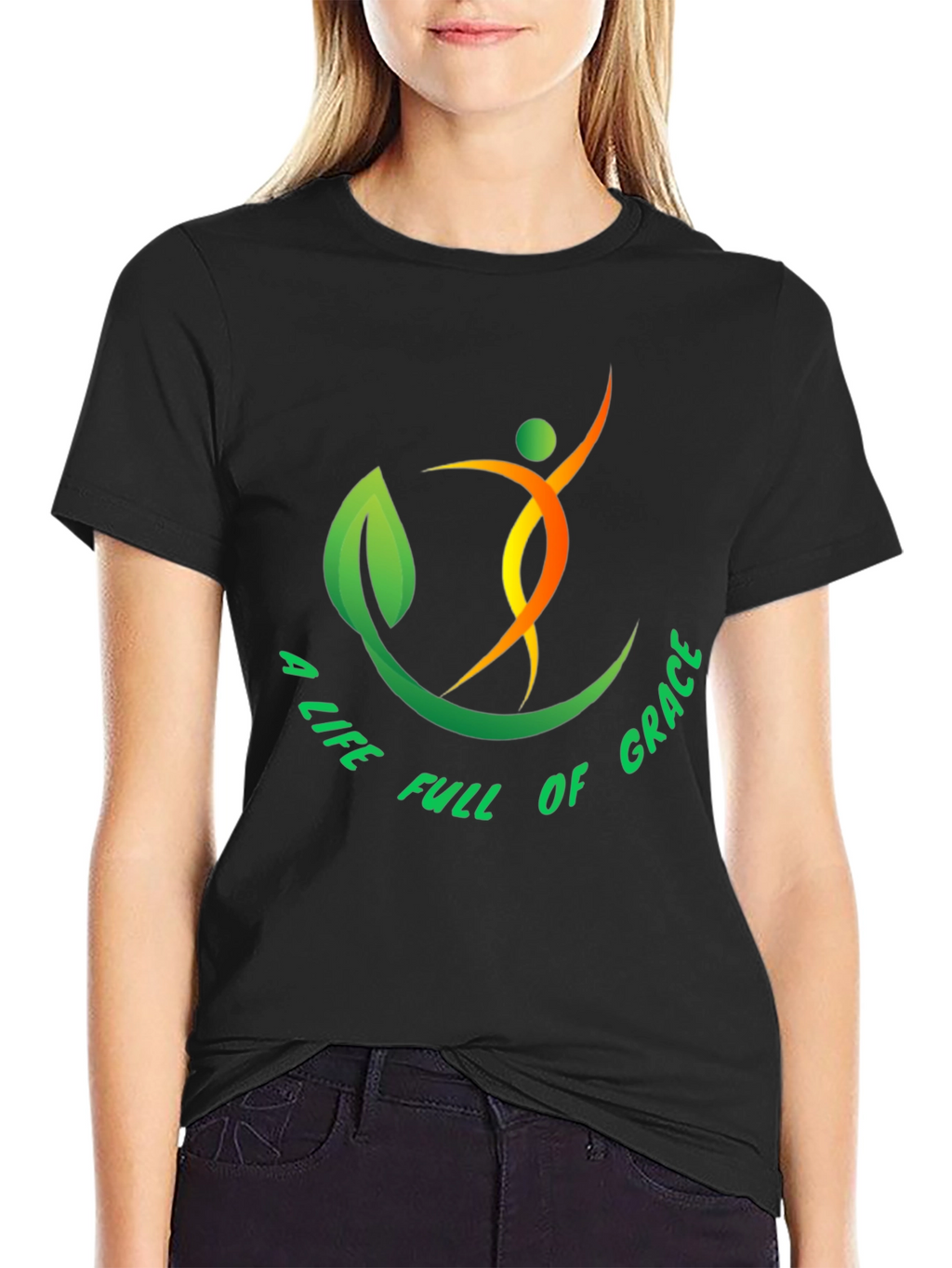 Graceful Life T-Shirt - Black