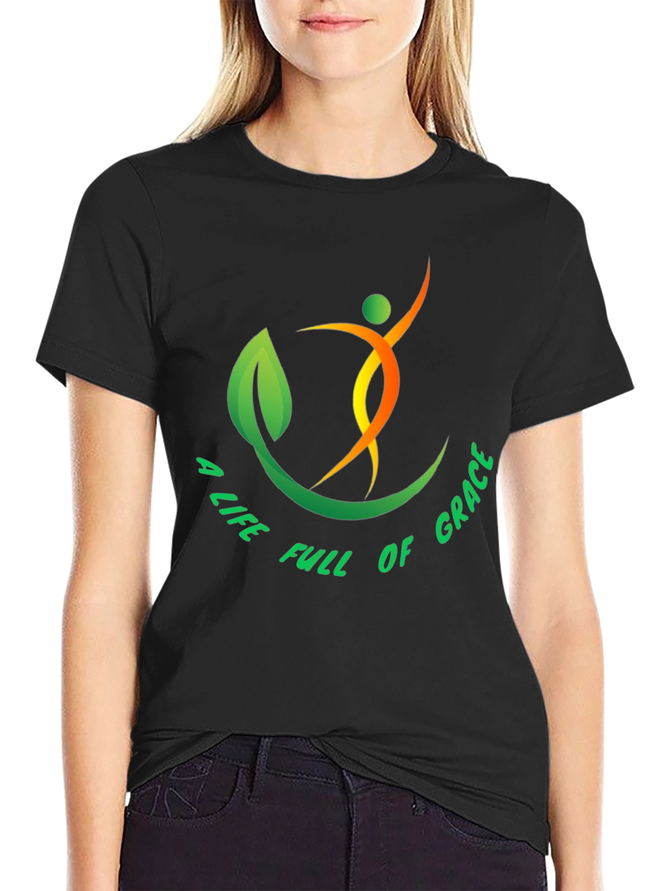 Graceful Life T-Shirt - Black
