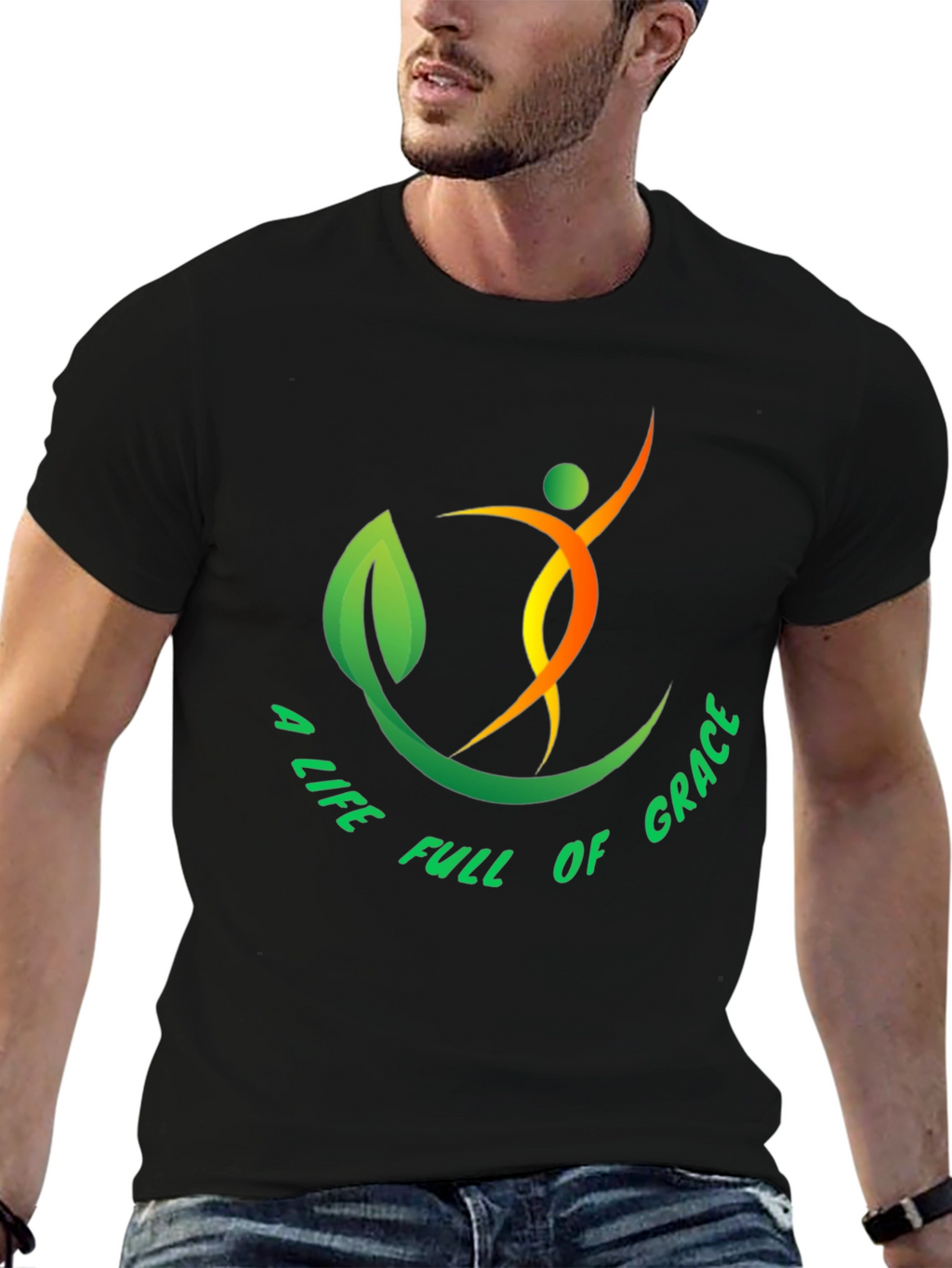 Graceful Life T-Shirt - Black